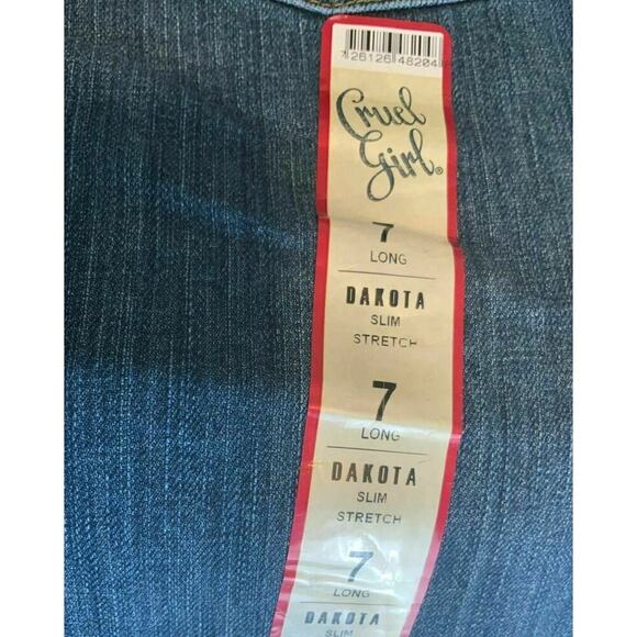 Cruel Girl Dakota Jeans Womens Size 29 Slim Stretch Straight 7 Long Denim NEW - Picture 7 of 11